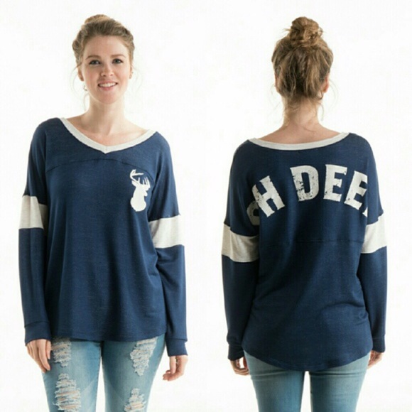 Fashionomics Tops - “Oh Deer” Top Size M